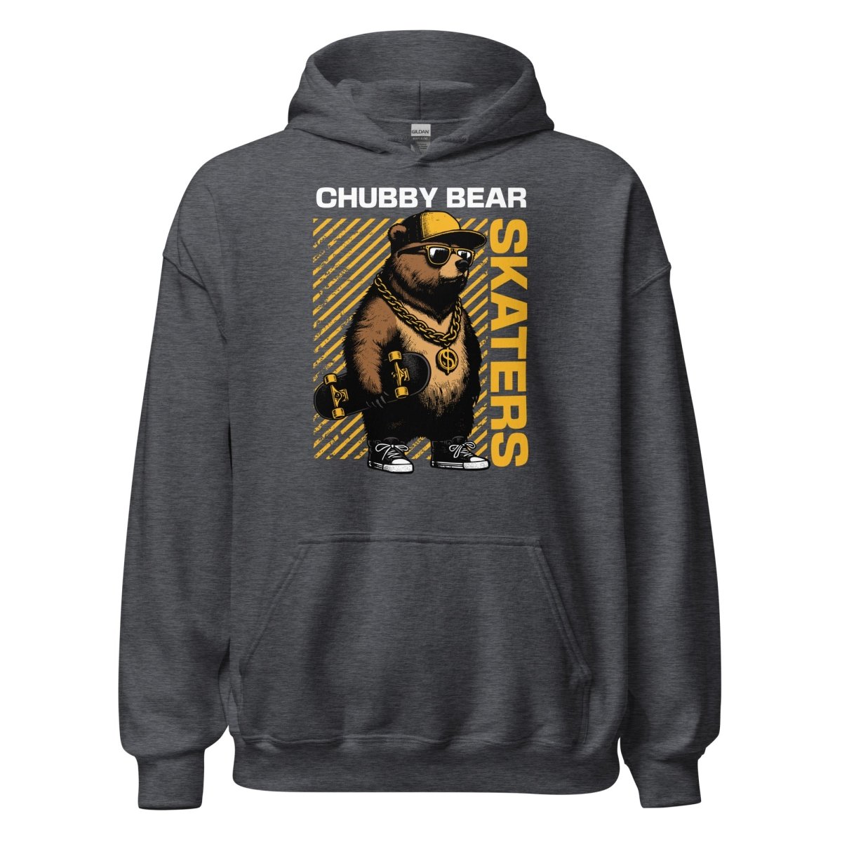 Unisex Hoodie "Chubby Bear" - Black Ursus | Urban Streetwear