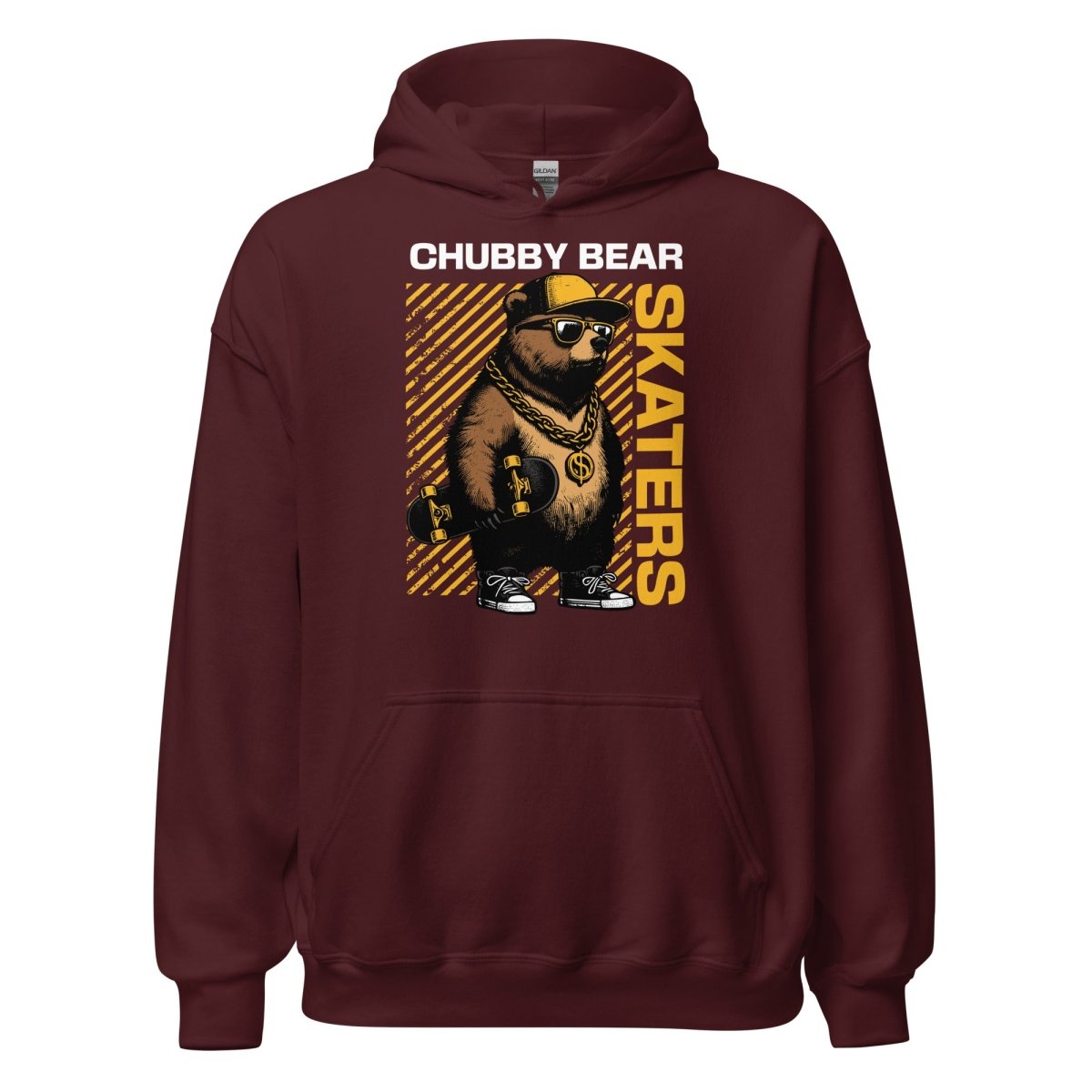 Unisex Hoodie "Chubby Bear" - Black Ursus | Urban Streetwear