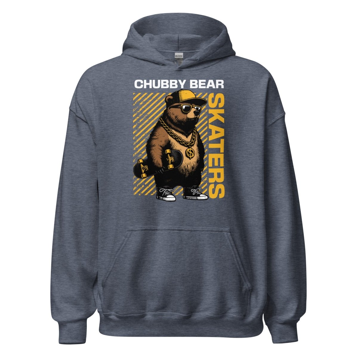 Unisex Hoodie "Chubby Bear" - Black Ursus | Urban Streetwear