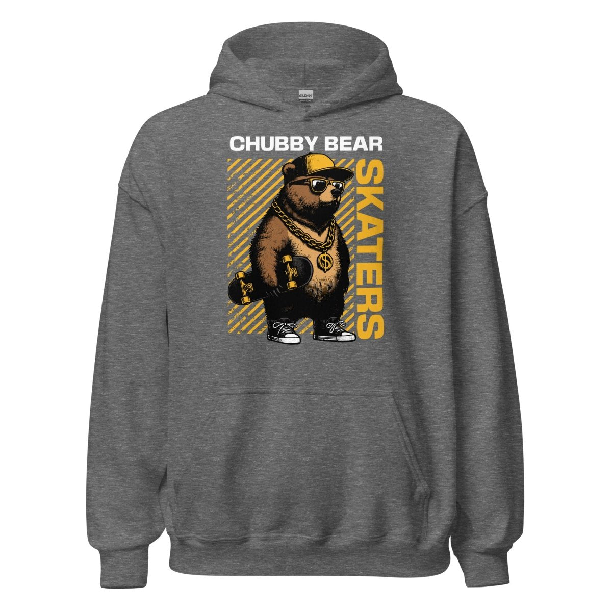 Unisex Hoodie "Chubby Bear" - Black Ursus | Urban Streetwear