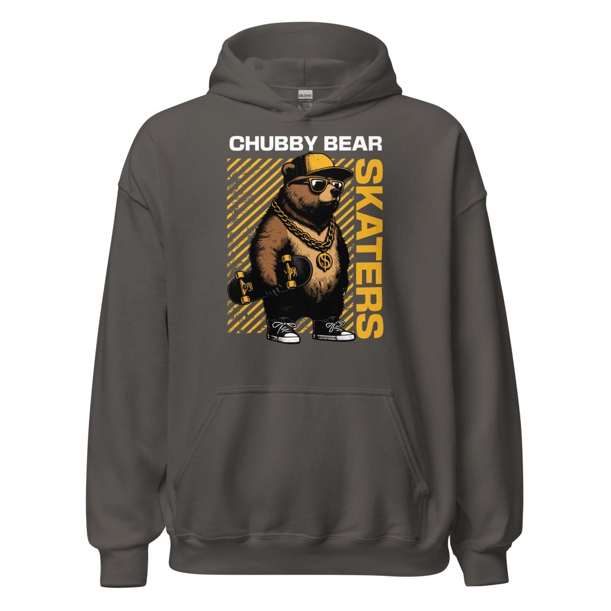 Unisex Hoodie "Chubby Bear" - Black Ursus | Urban Streetwear
