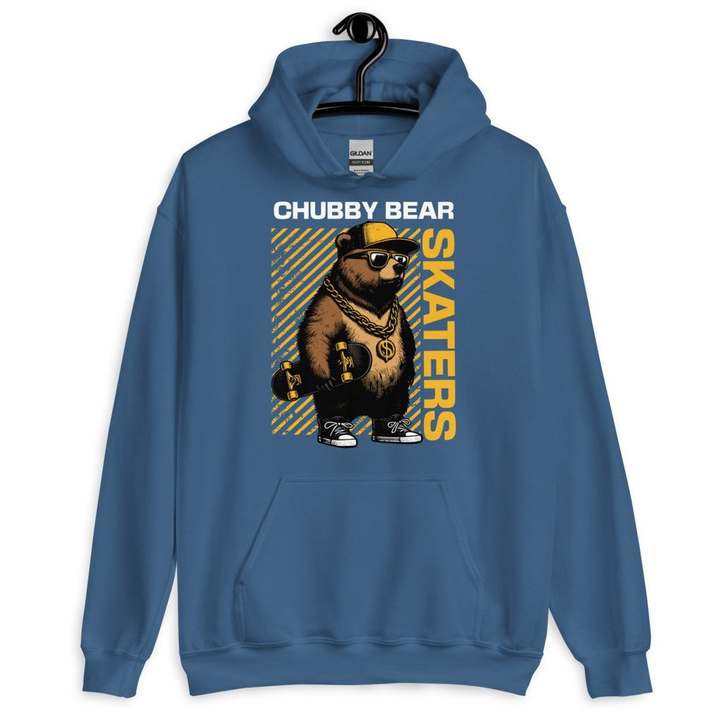 Unisex Hoodie "Chubby Bear" - Black Ursus | Urban Streetwear