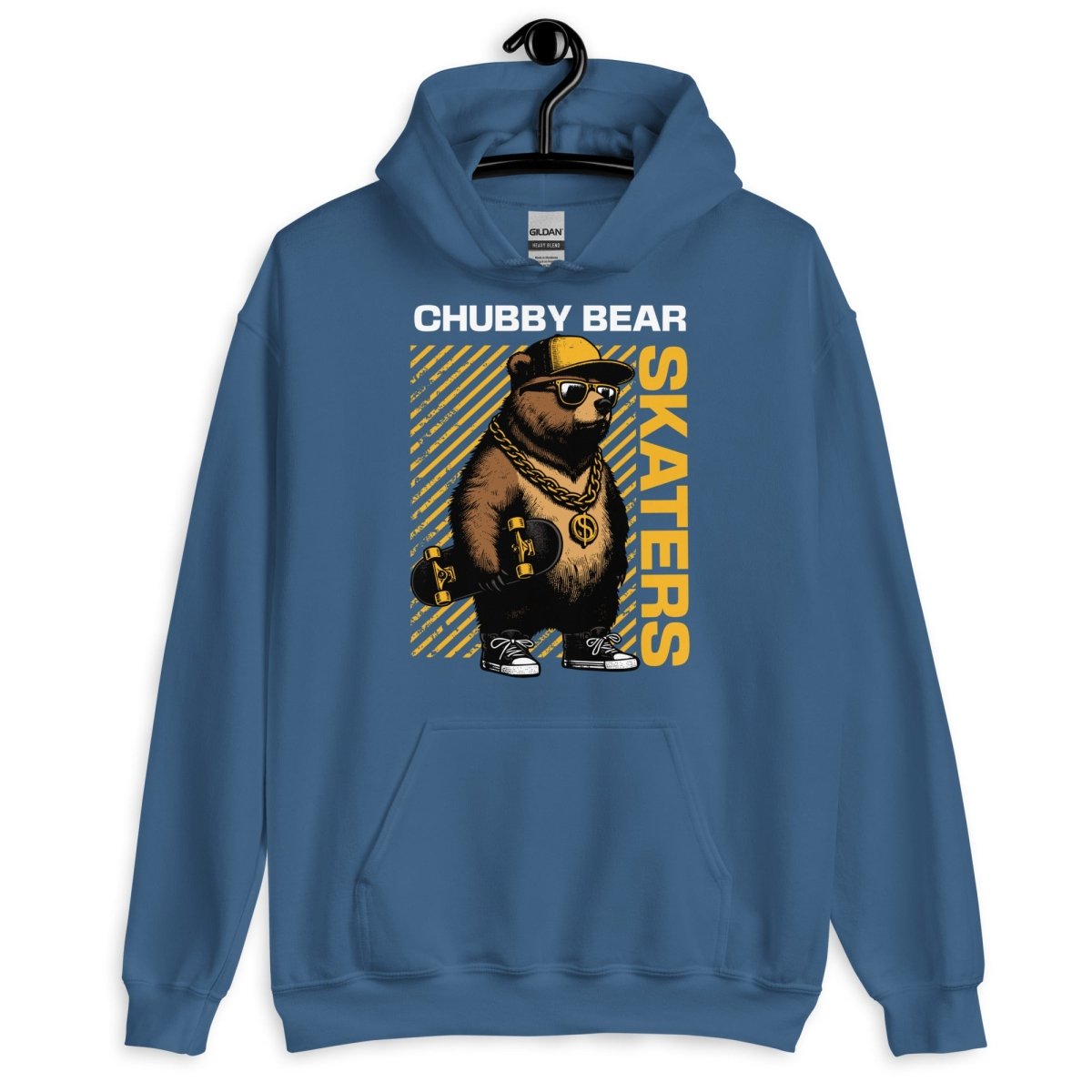 Unisex Hoodie "Chubby Bear" - Black Ursus | Urban Streetwear
