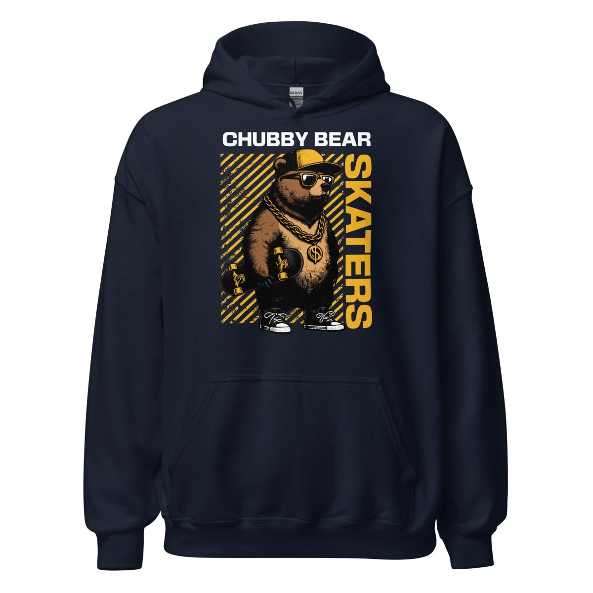 Unisex Hoodie "Chubby Bear" - Black Ursus | Urban Streetwear