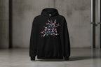 Unisex - Hoodie "CYBER FLOWER" - Streetwear - size_range | Black Ursus