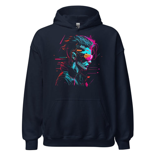 Unisex Hoodie "Cyber VR" - Streetwear - size_range | Black Ursus