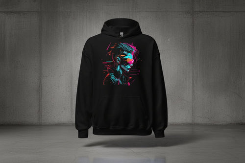 Unisex Hoodie "Cyber VR" - Streetwear - size_range | Black Ursus