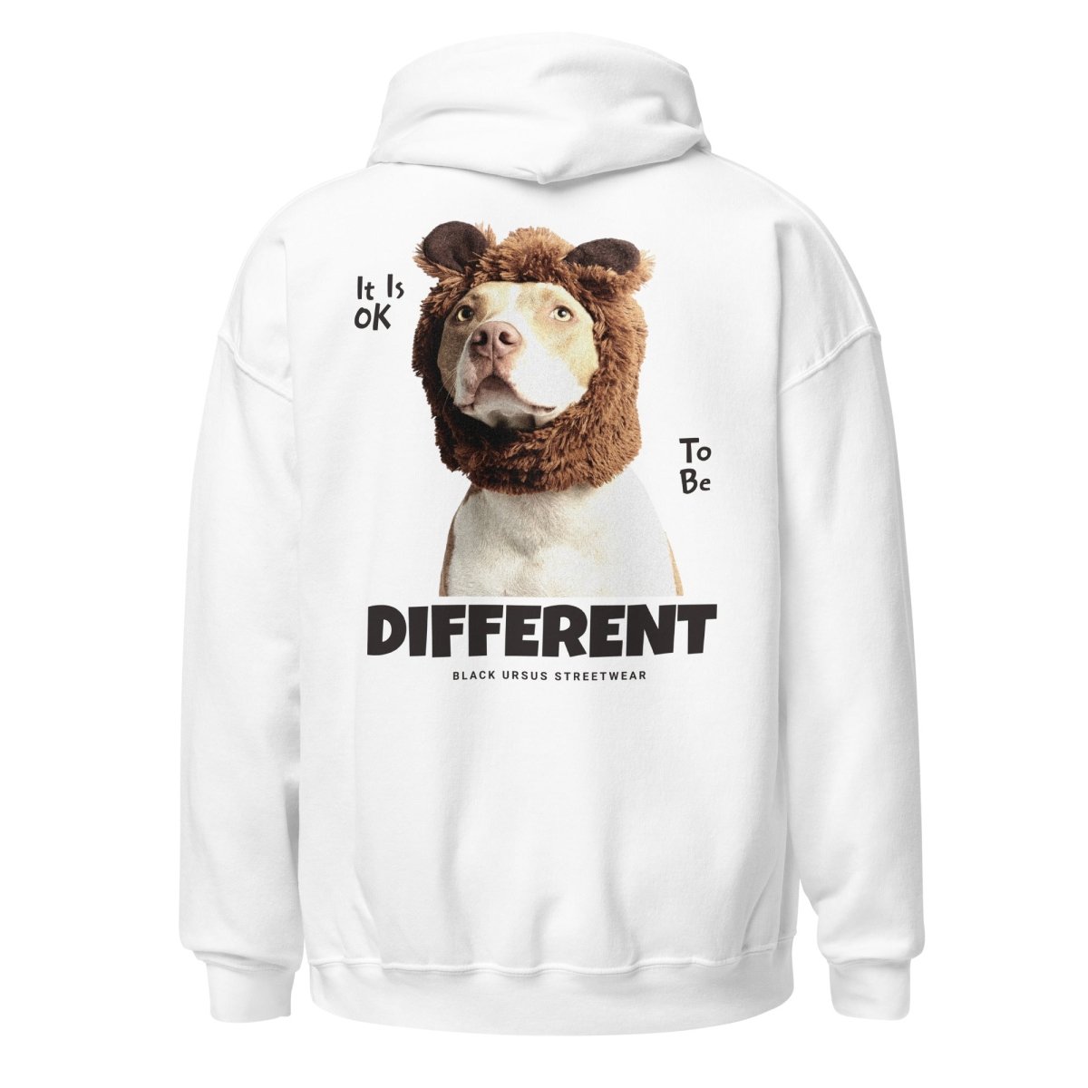 Unisex Hoodie "Different" mit hochwertigem Logo - Stick in Navy Blau - Streetwear - size_range | Black Ursus