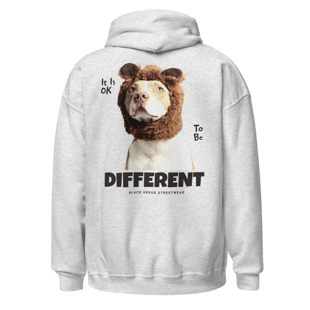 Unisex Hoodie "Different" mit hochwertigem Logo - Stick in Navy Blau - Streetwear - size_range | Black Ursus