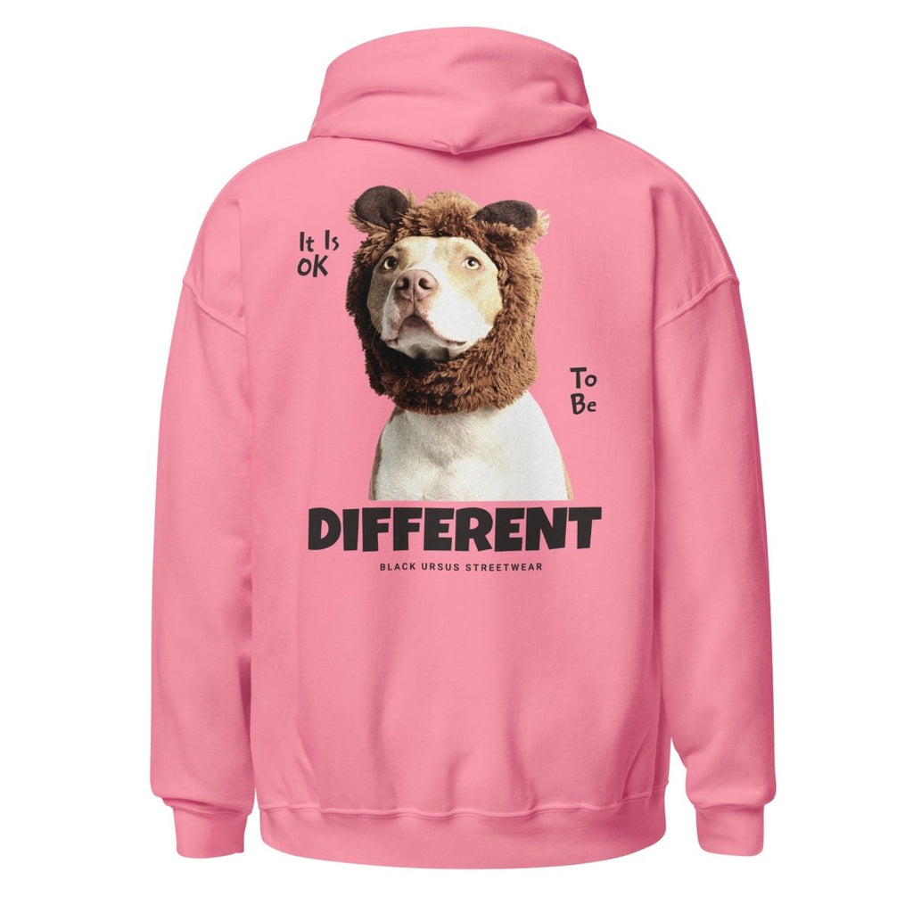 Unisex Hoodie "Different" mit hochwertigem Logo - Stick in Navy Blau - Streetwear - size_range | Black Ursus