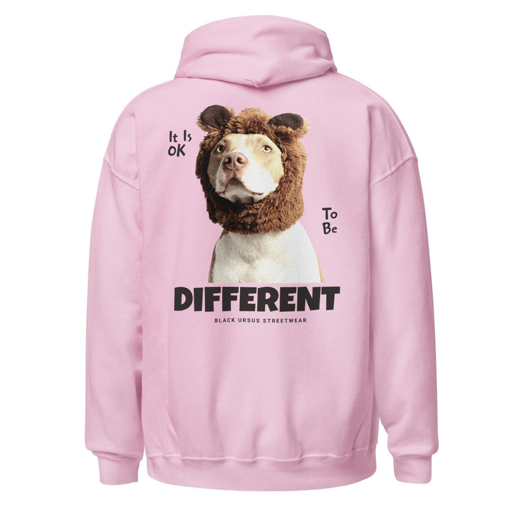 Unisex Hoodie "Different" mit hochwertigem Logo - Stick in Navy Blau - Streetwear - size_range | Black Ursus