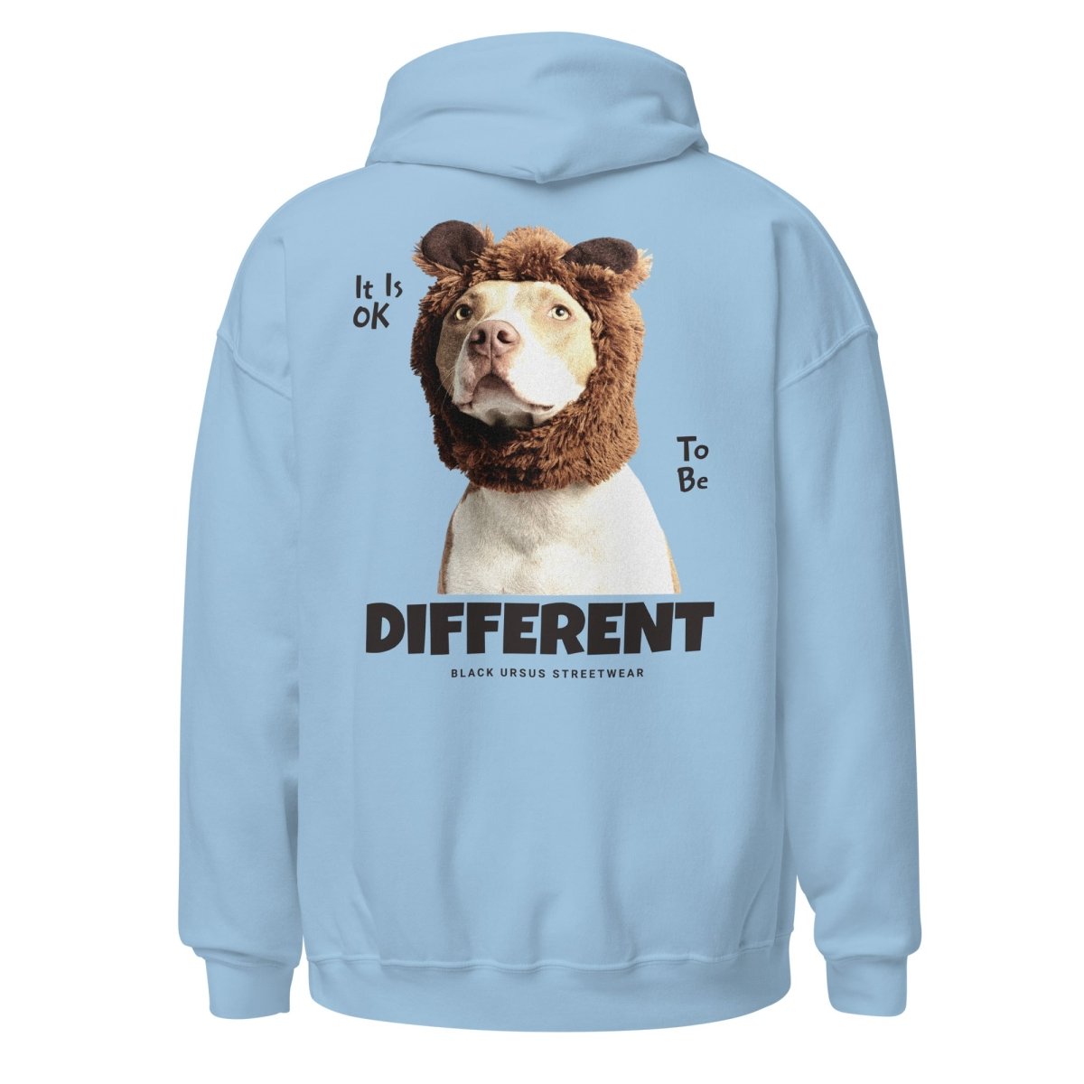 Unisex Hoodie "Different" mit hochwertigem Logo - Stick in Navy Blau - Streetwear - size_range | Black Ursus