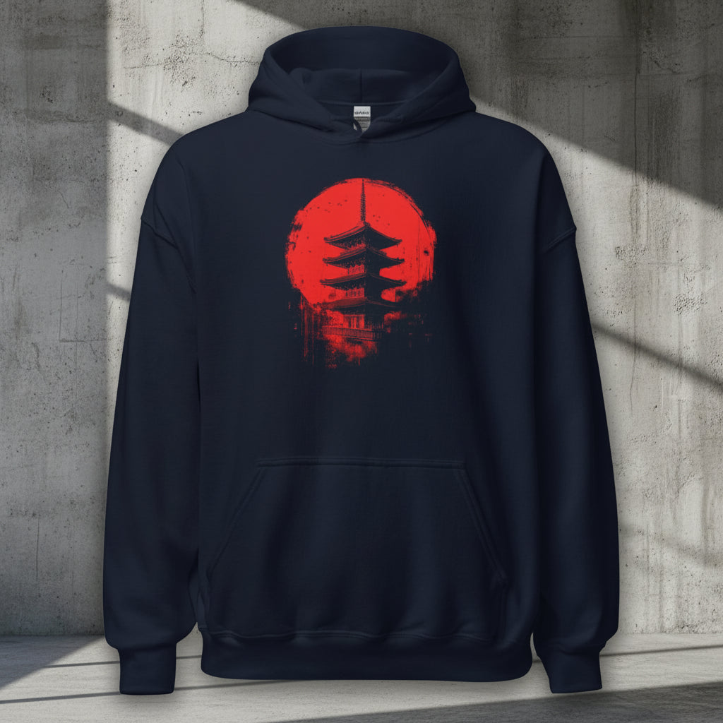 Unisex Hoodie "Forbidden Temple" - Streetwear - size_range | Black Ursus