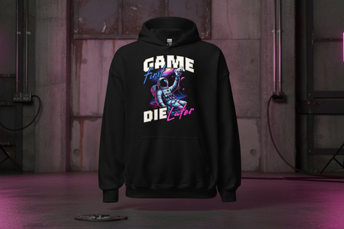 Unisex Hoodie "Game First" - Black Ursus | Urban Streetwear