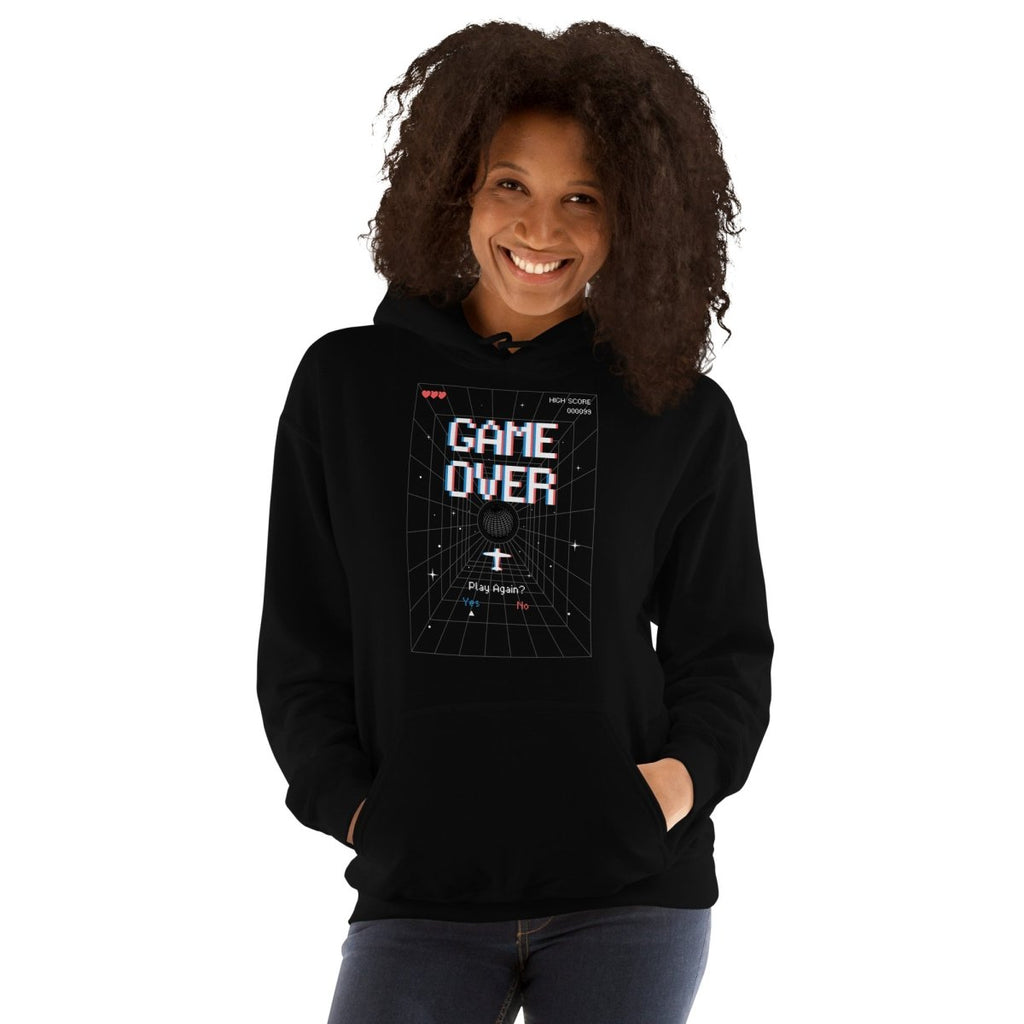 Unisex Hoodie "Game Over" - Black Ursus | Urban Streetwear