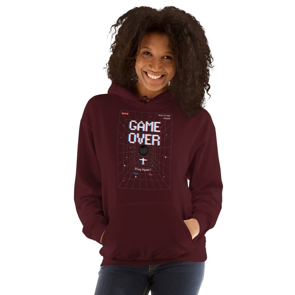 Unisex Hoodie "Game Over" - Black Ursus | Urban Streetwear