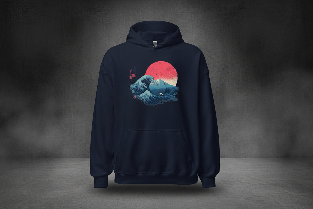 Unisex Hoodie "Kaiyo" - Streetwear - size_range | Black Ursus