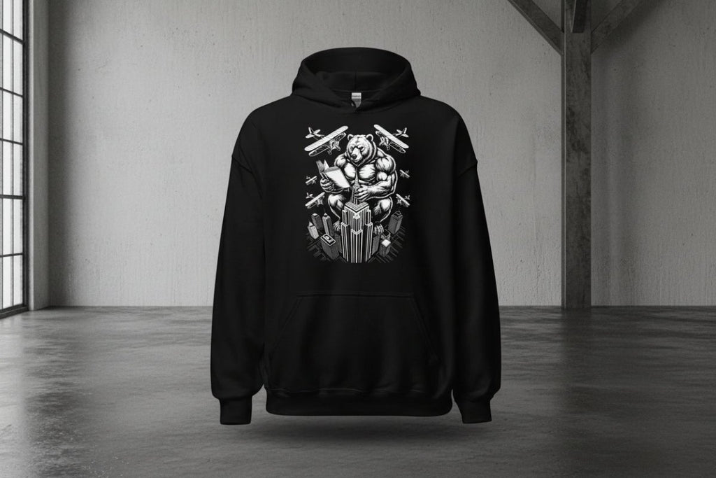 Unisex Hoodie "King Ursus" - Streetwear - size_range | Black Ursus