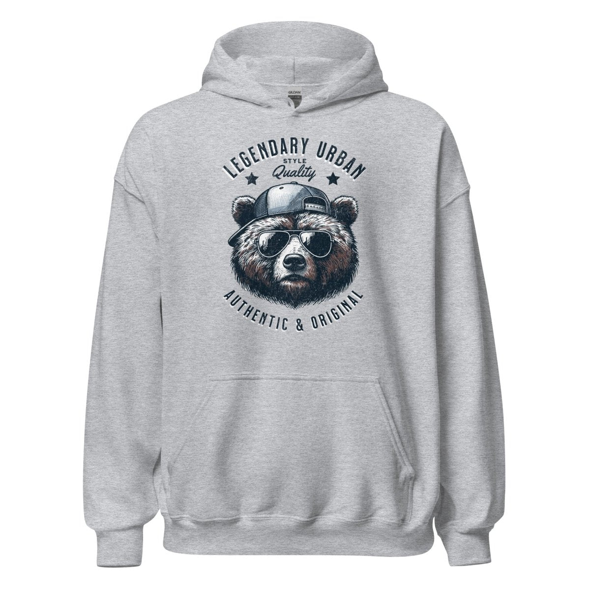 Unisex Hoodie "Legendary Urban" - Black Ursus | Urban Streetwear