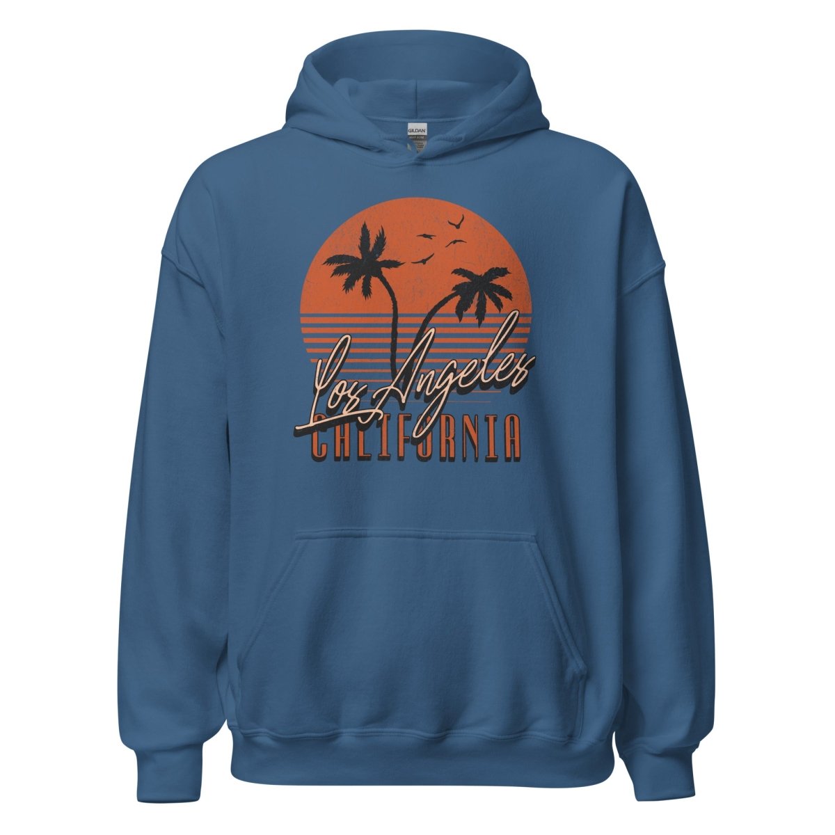 Unisex Hoodie "Los Angeles Sunset" - Black Ursus | Urban Streetwear