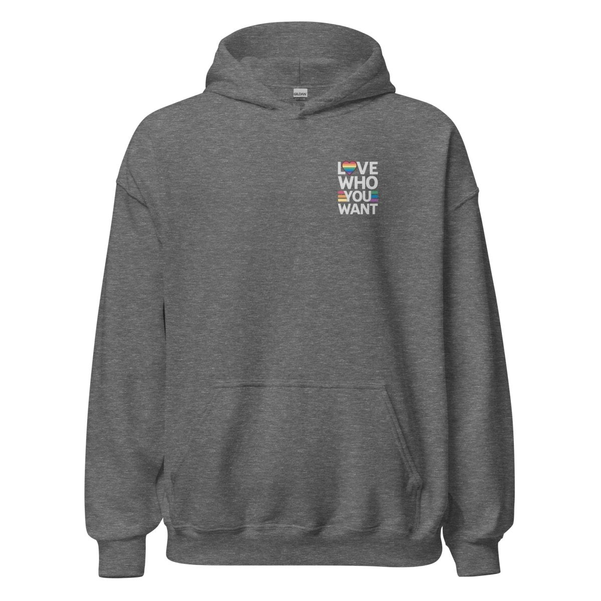 Unisex Hoodie "Love who you want" - Streetwear - size_range | Black Ursus