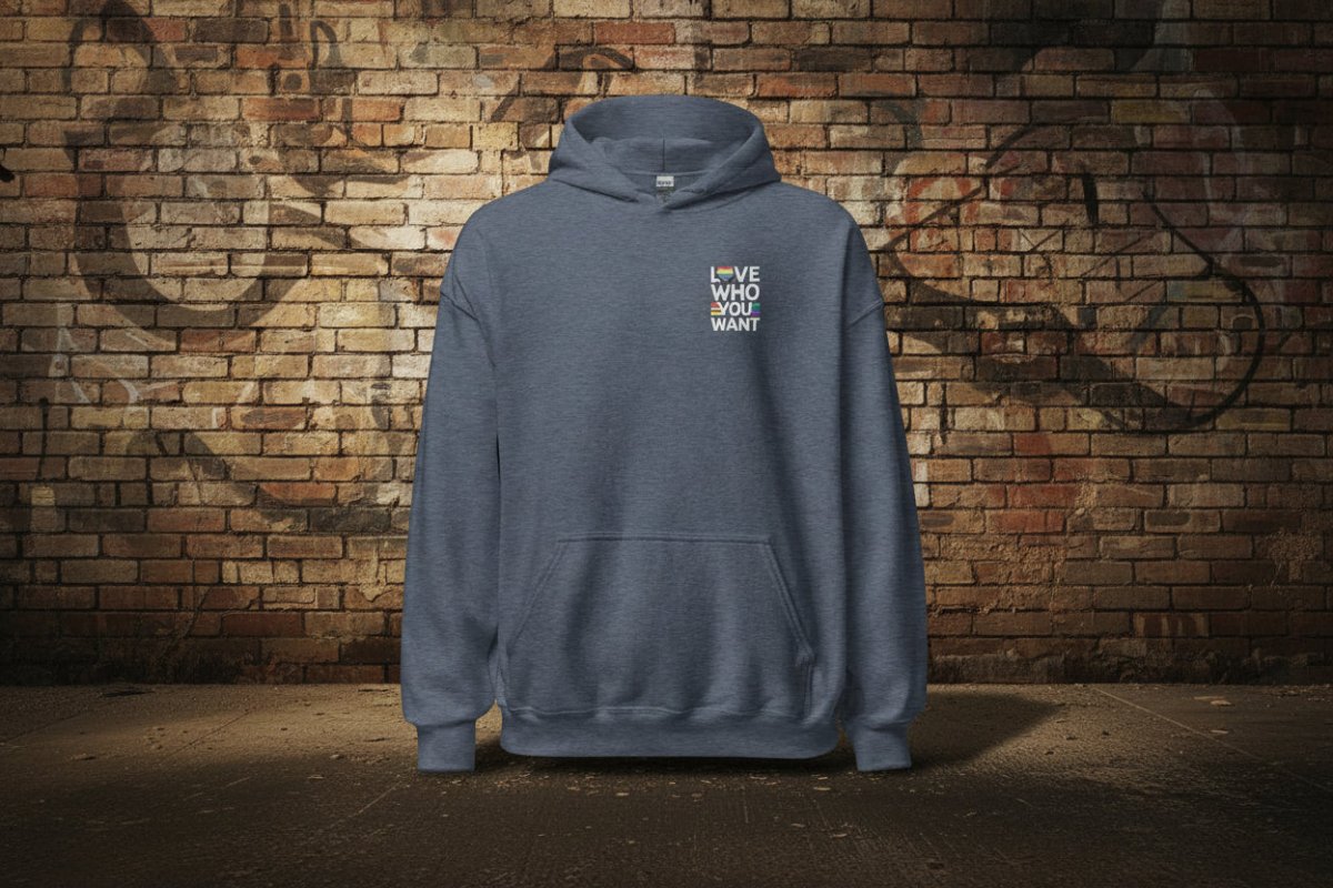 Unisex Hoodie "Love who you want" - Streetwear - size_range | Black Ursus
