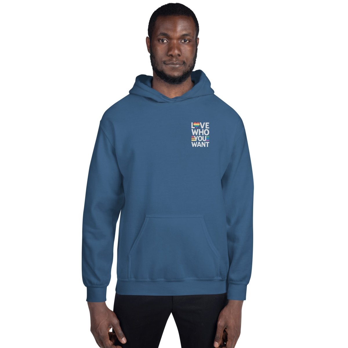 Unisex Hoodie "Love who you want" - Streetwear - size_range | Black Ursus
