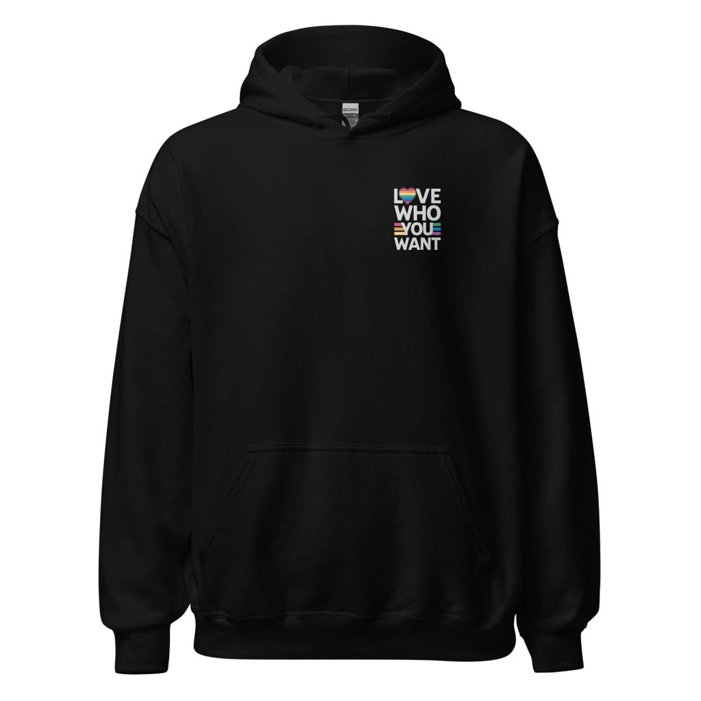 Unisex Hoodie "Love who you want" - Streetwear - size_range | Black Ursus
