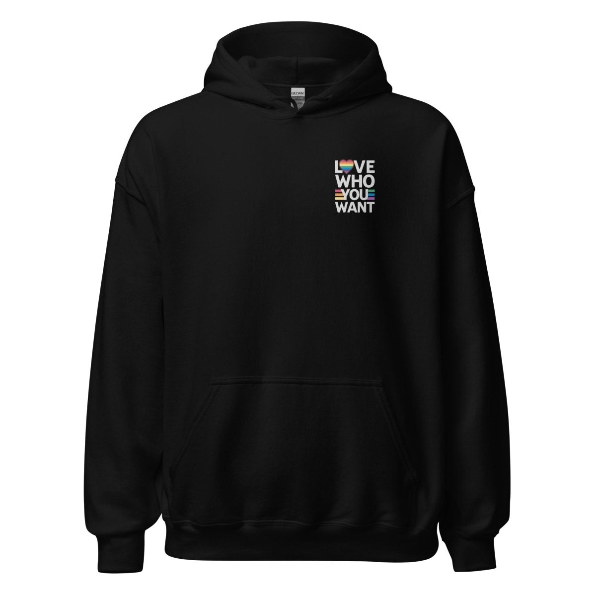 Unisex Hoodie "Love who you want" - Streetwear - size_range | Black Ursus