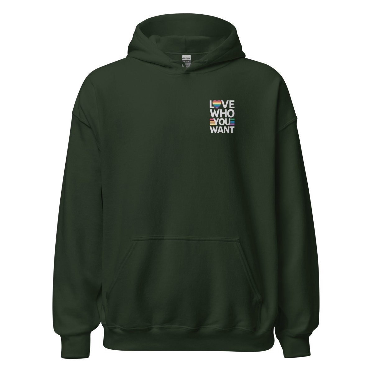 Unisex Hoodie "Love who you want" - Streetwear - size_range | Black Ursus