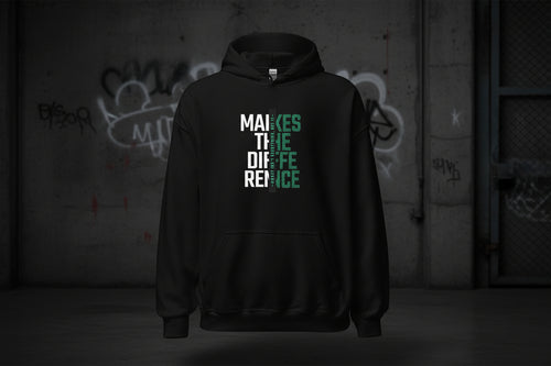 Unisex Hoodie "Makes the Difference" - Streetwear - size_range | Black Ursus