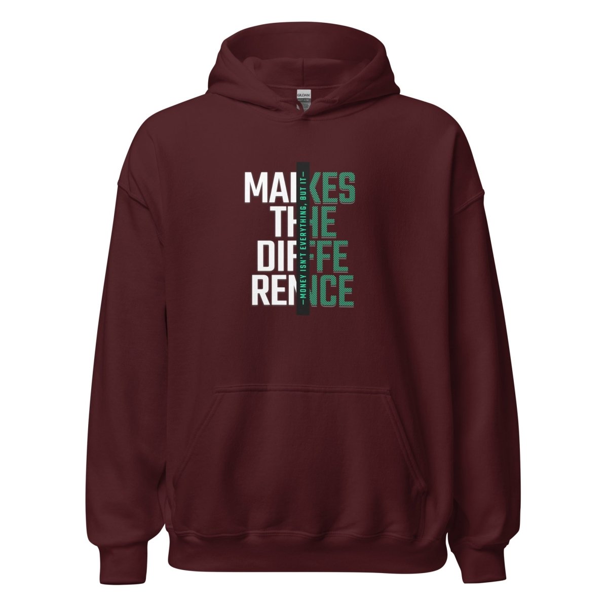 Unisex Hoodie "Makes the Difference" - Streetwear - size_range | Black Ursus