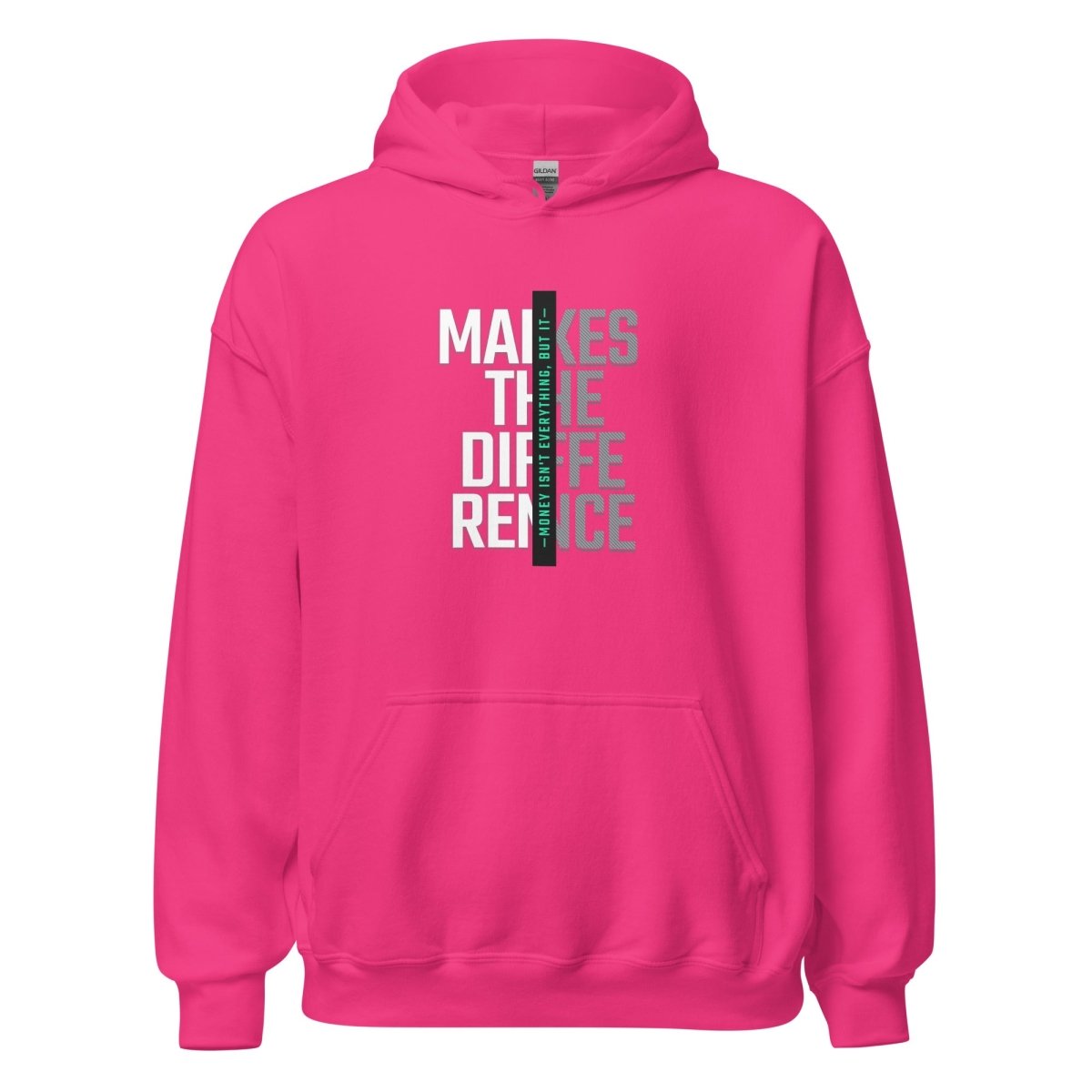 Unisex Hoodie "Makes the Difference" - Streetwear - size_range | Black Ursus