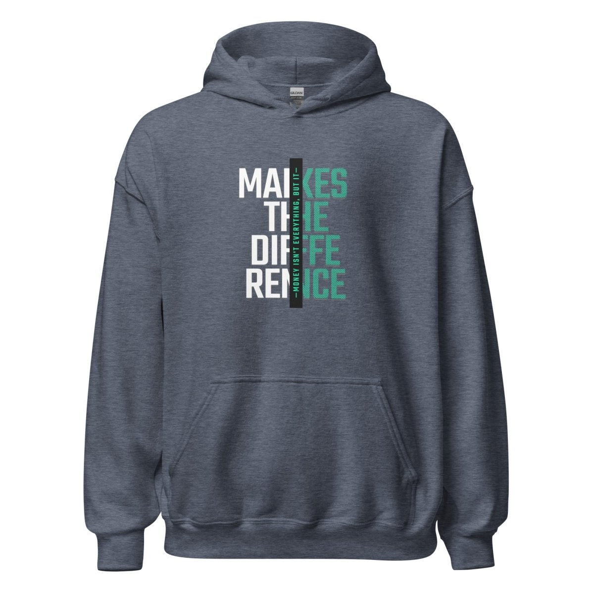 Unisex Hoodie "Makes the Difference" - Streetwear - size_range | Black Ursus