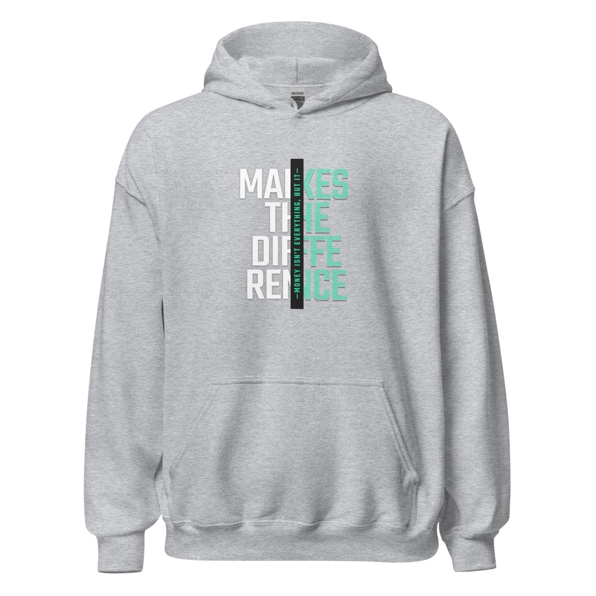 Unisex Hoodie "Makes the Difference" - Streetwear - size_range | Black Ursus