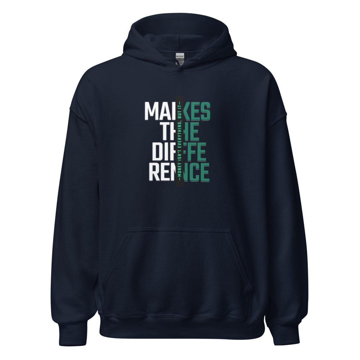 Unisex Hoodie "Makes the Difference" - Streetwear - size_range | Black Ursus