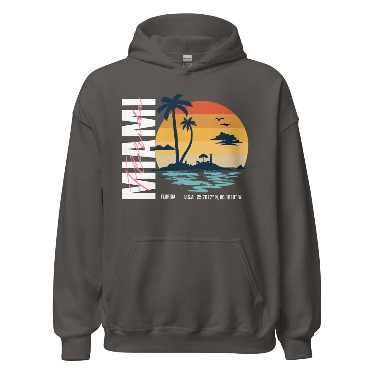 Unisex Hoodie "Miami" - Black Ursus | Urban Streetwear