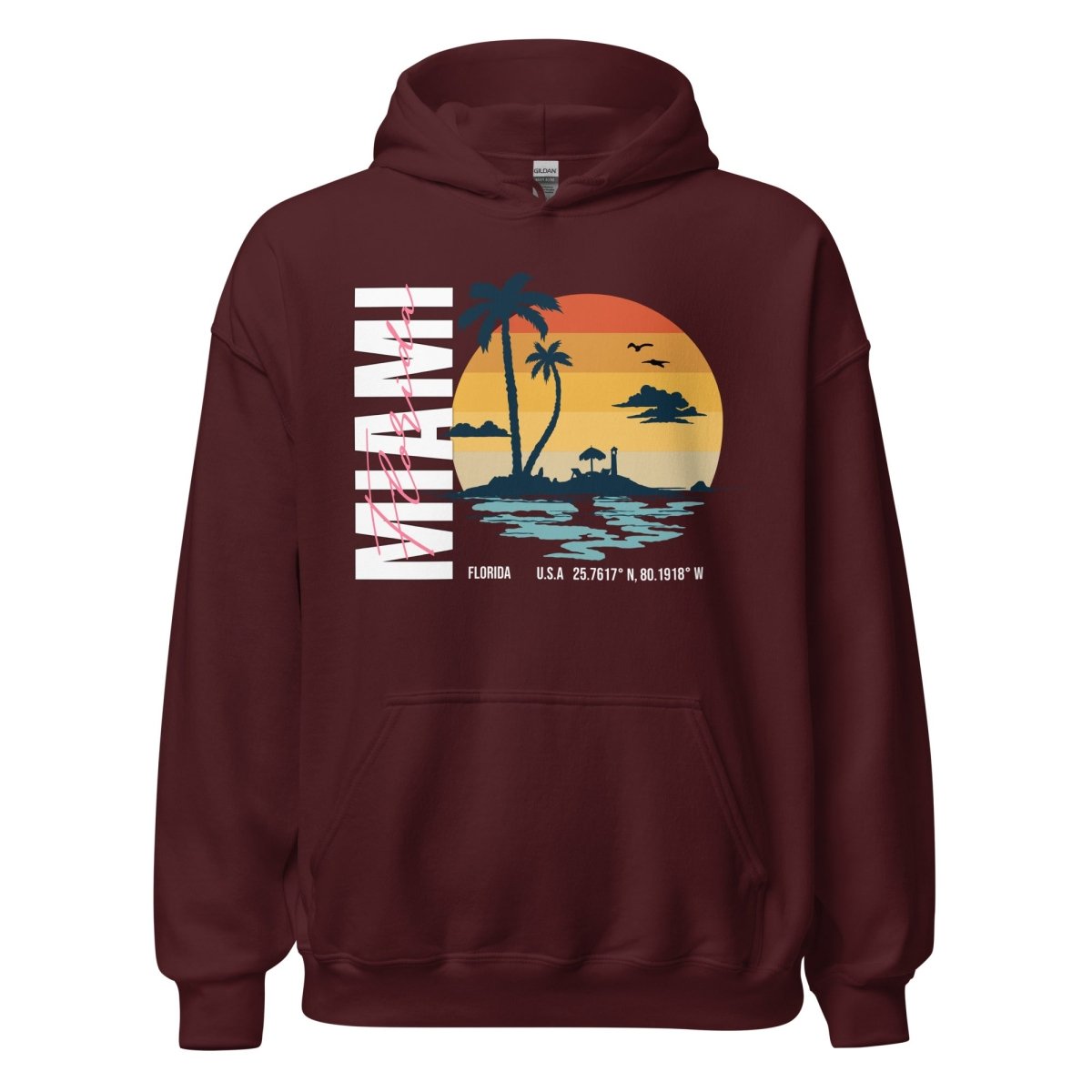 Unisex Hoodie "Miami" - Black Ursus | Urban Streetwear