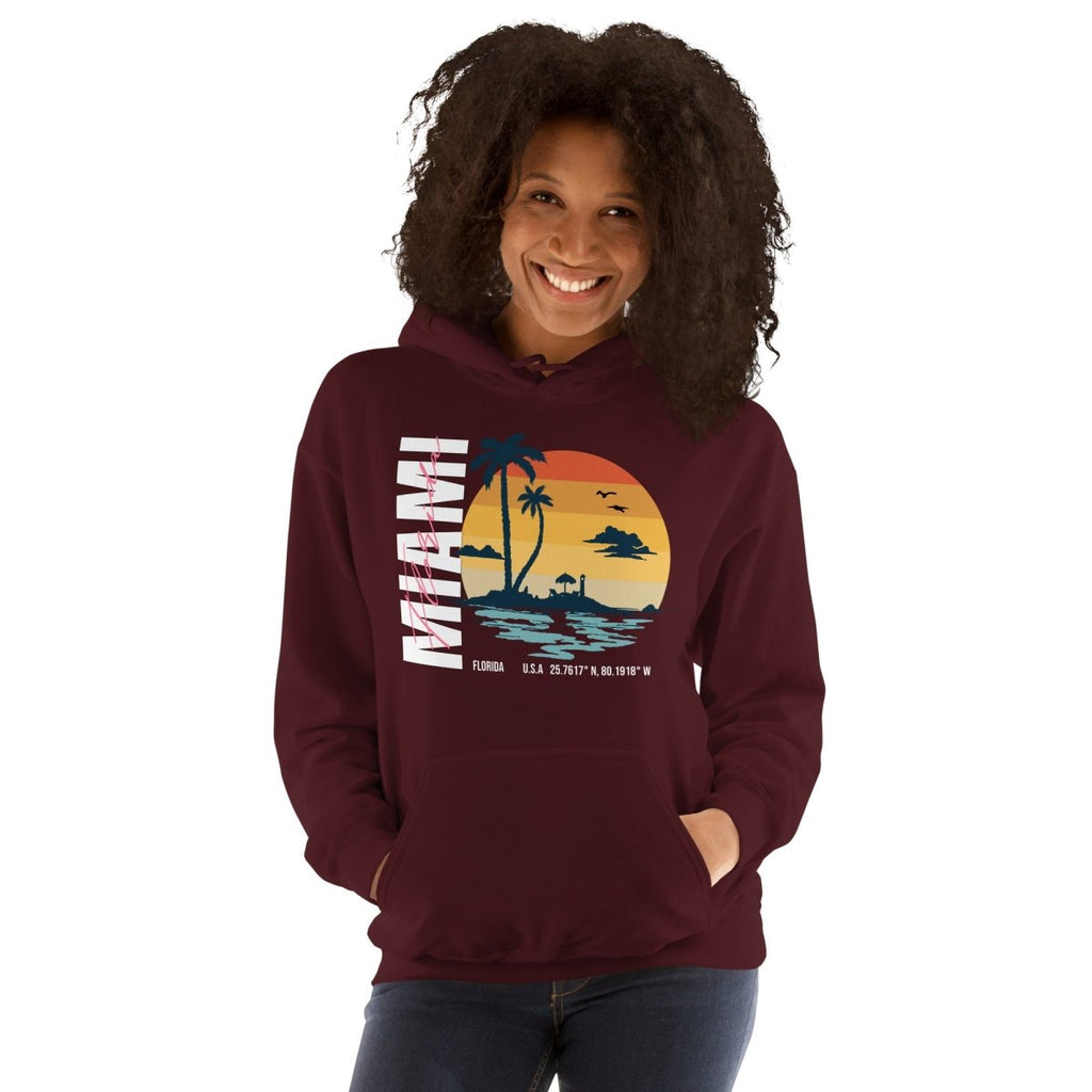Unisex Hoodie "Miami" - Black Ursus | Urban Streetwear