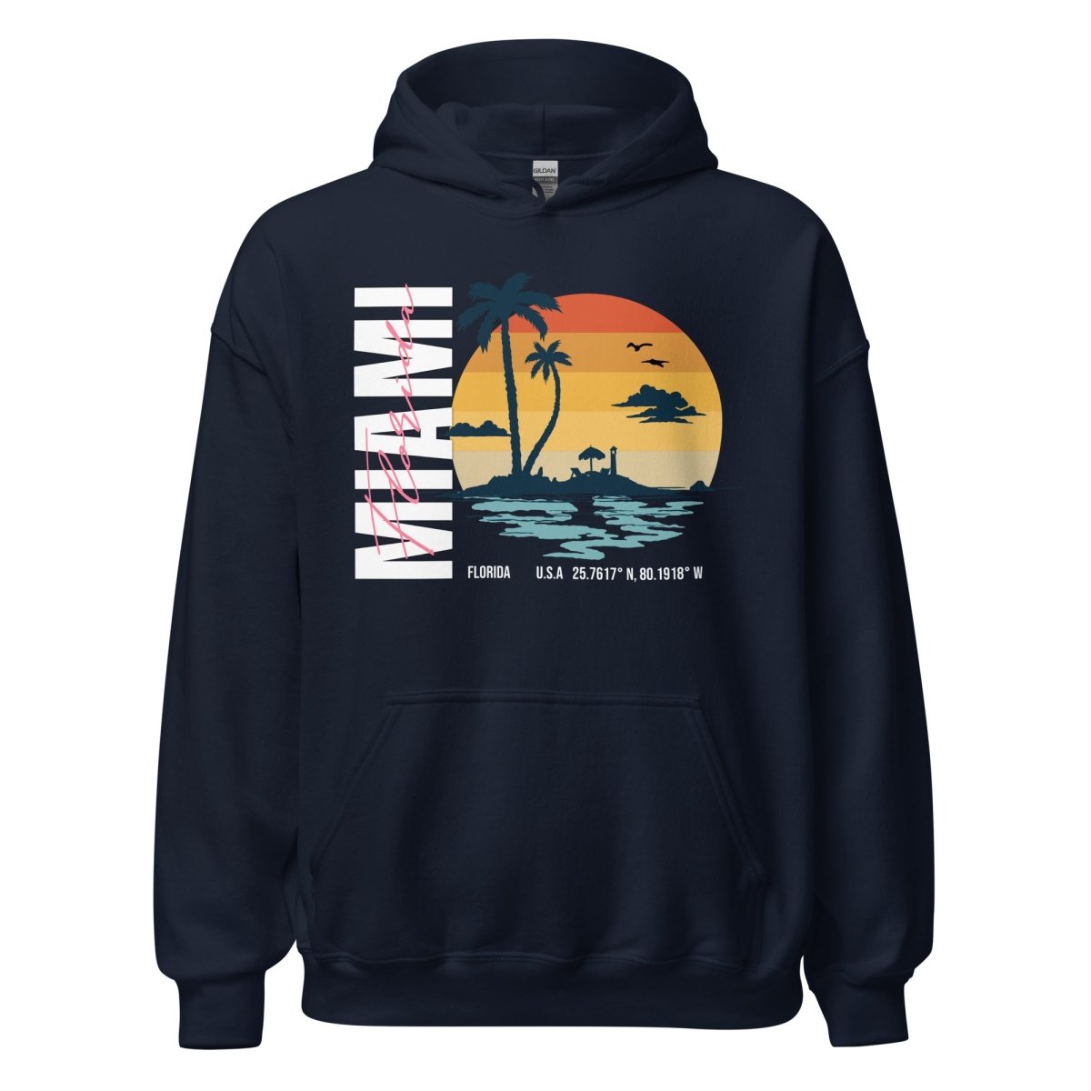 Unisex Hoodie "Miami" - Black Ursus | Urban Streetwear
