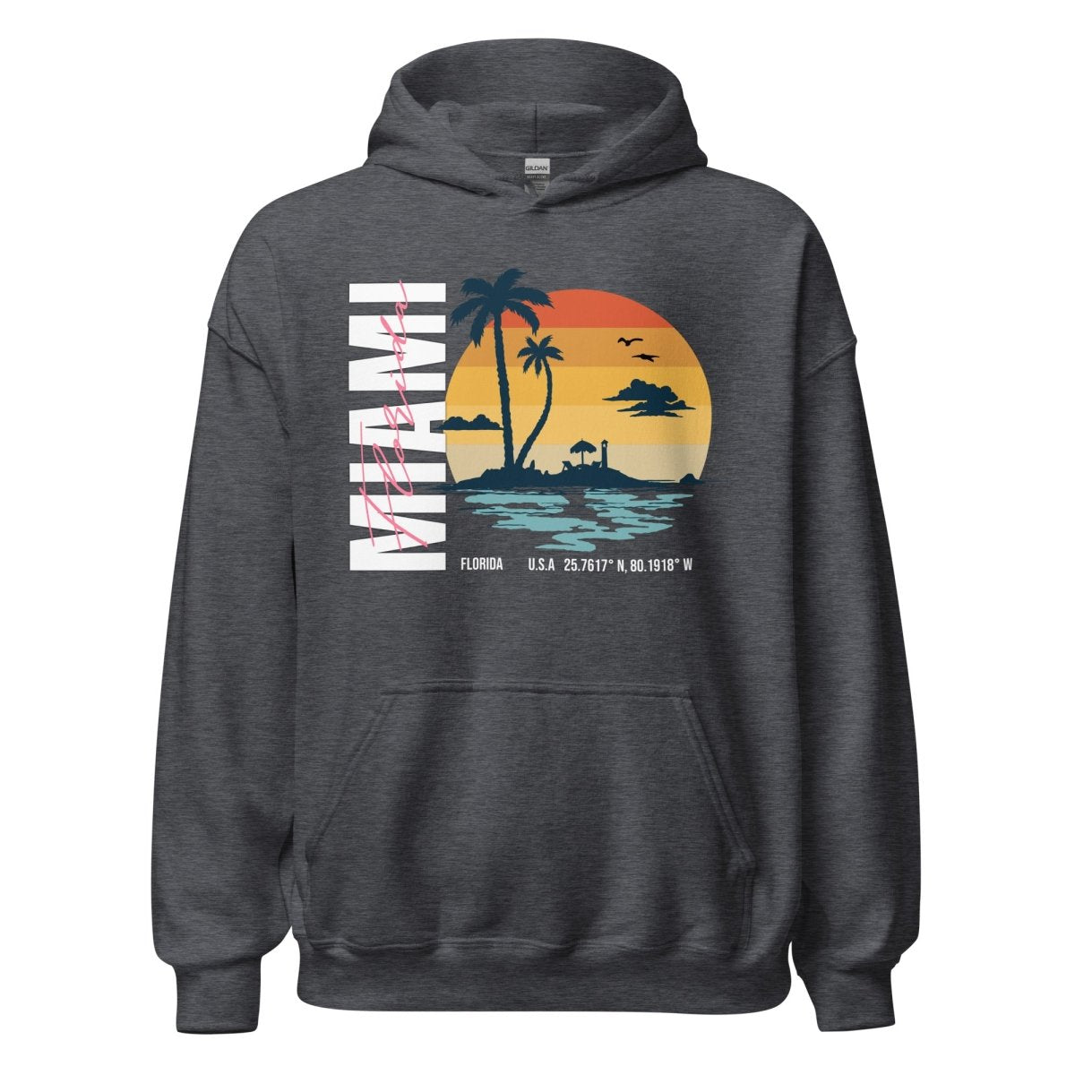 Unisex Hoodie "Miami" - Black Ursus | Urban Streetwear