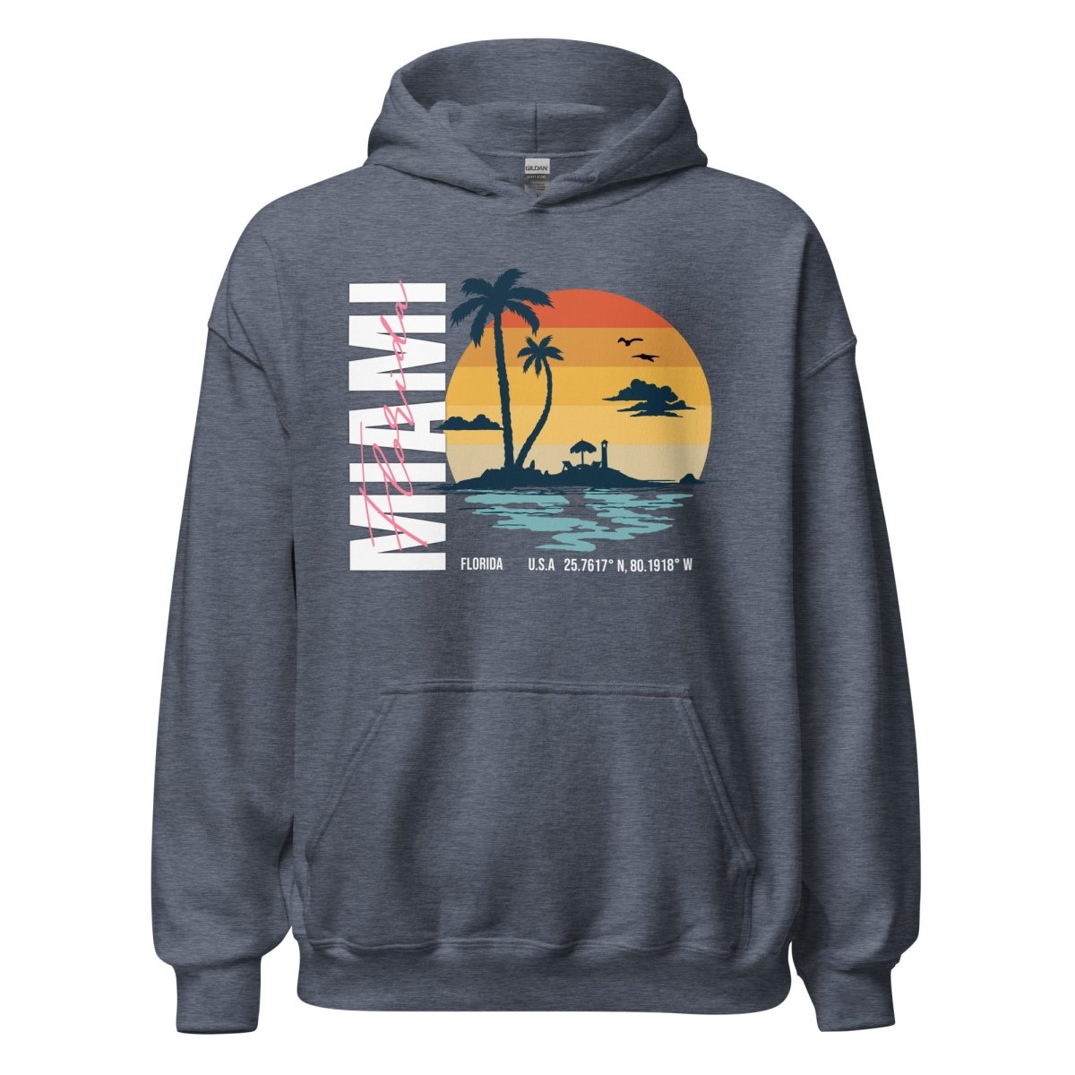 Unisex Hoodie "Miami" - Black Ursus | Urban Streetwear