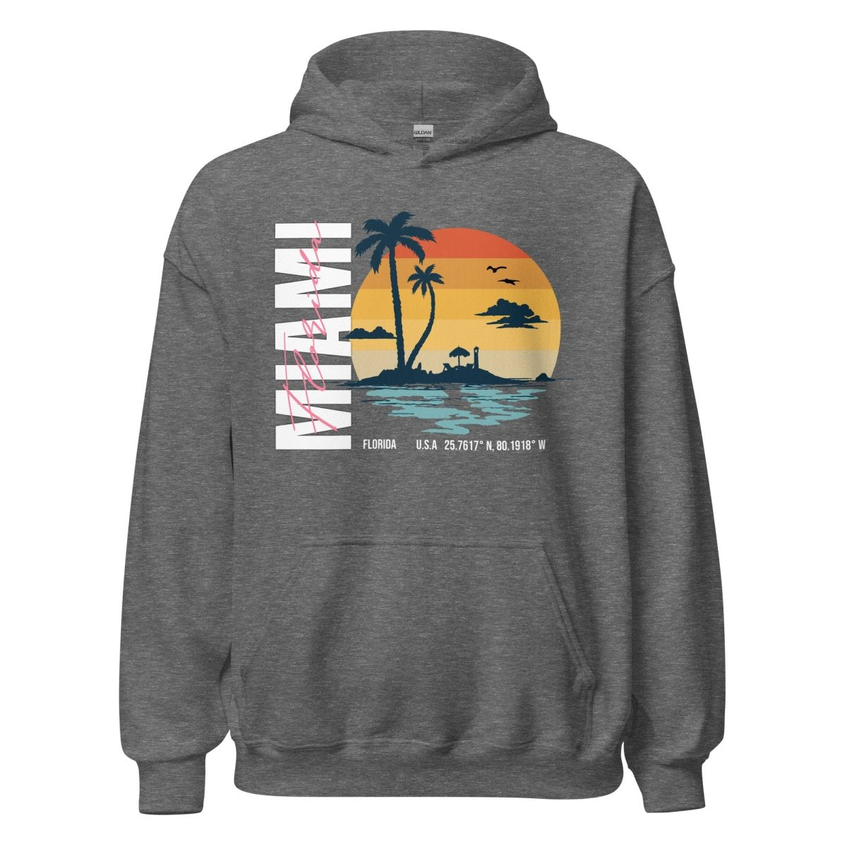 Unisex Hoodie "Miami" - Black Ursus | Urban Streetwear