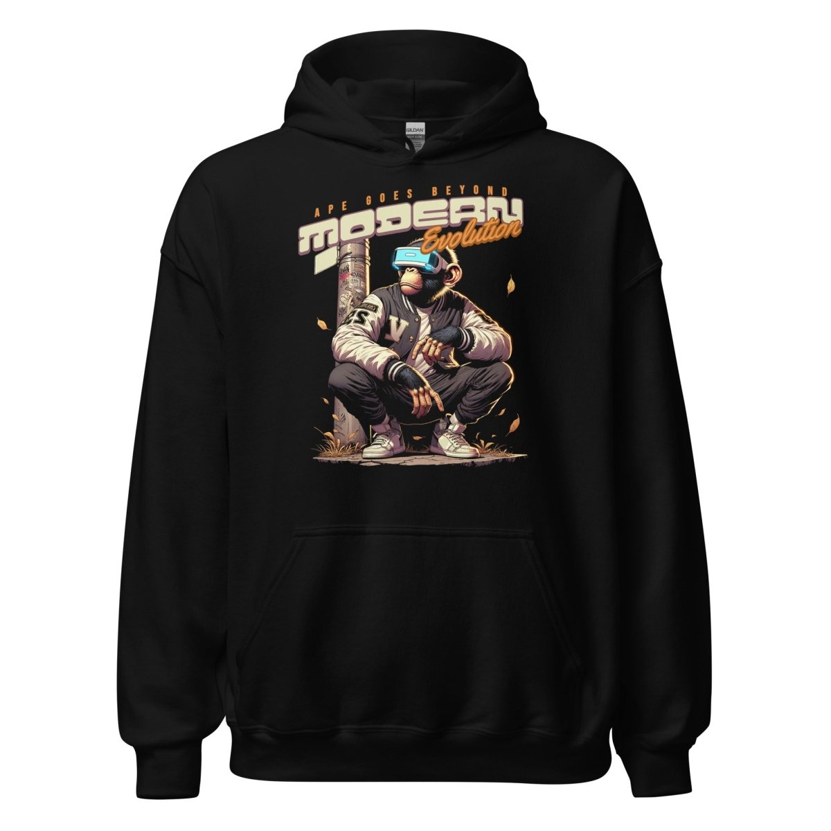 Unisex Hoodie " Modern Evolution" - Black Ursus | Urban Streetwear