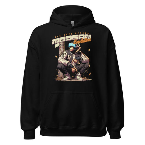Unisex Hoodie " Modern Evolution" - Streetwear - size_range | Black Ursus