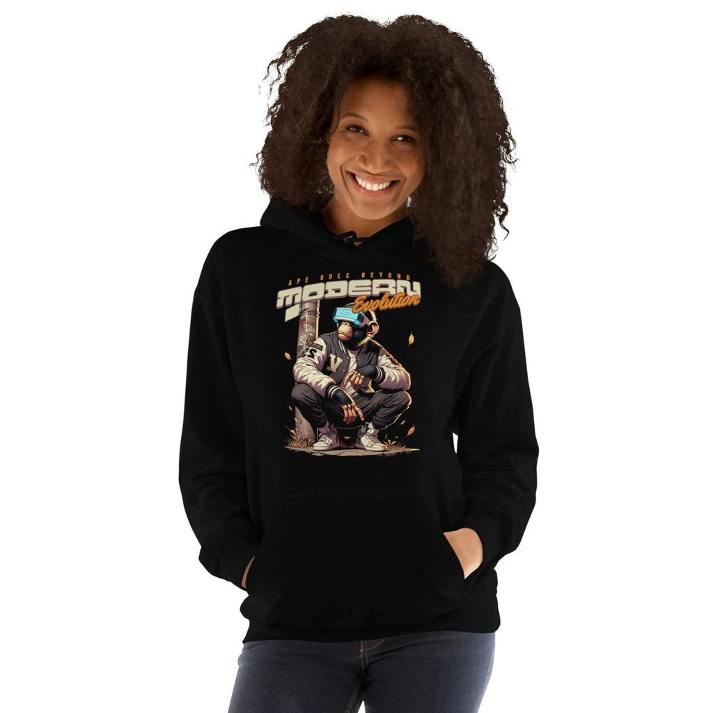 Unisex Hoodie " Modern Evolution" - Black Ursus | Urban Streetwear