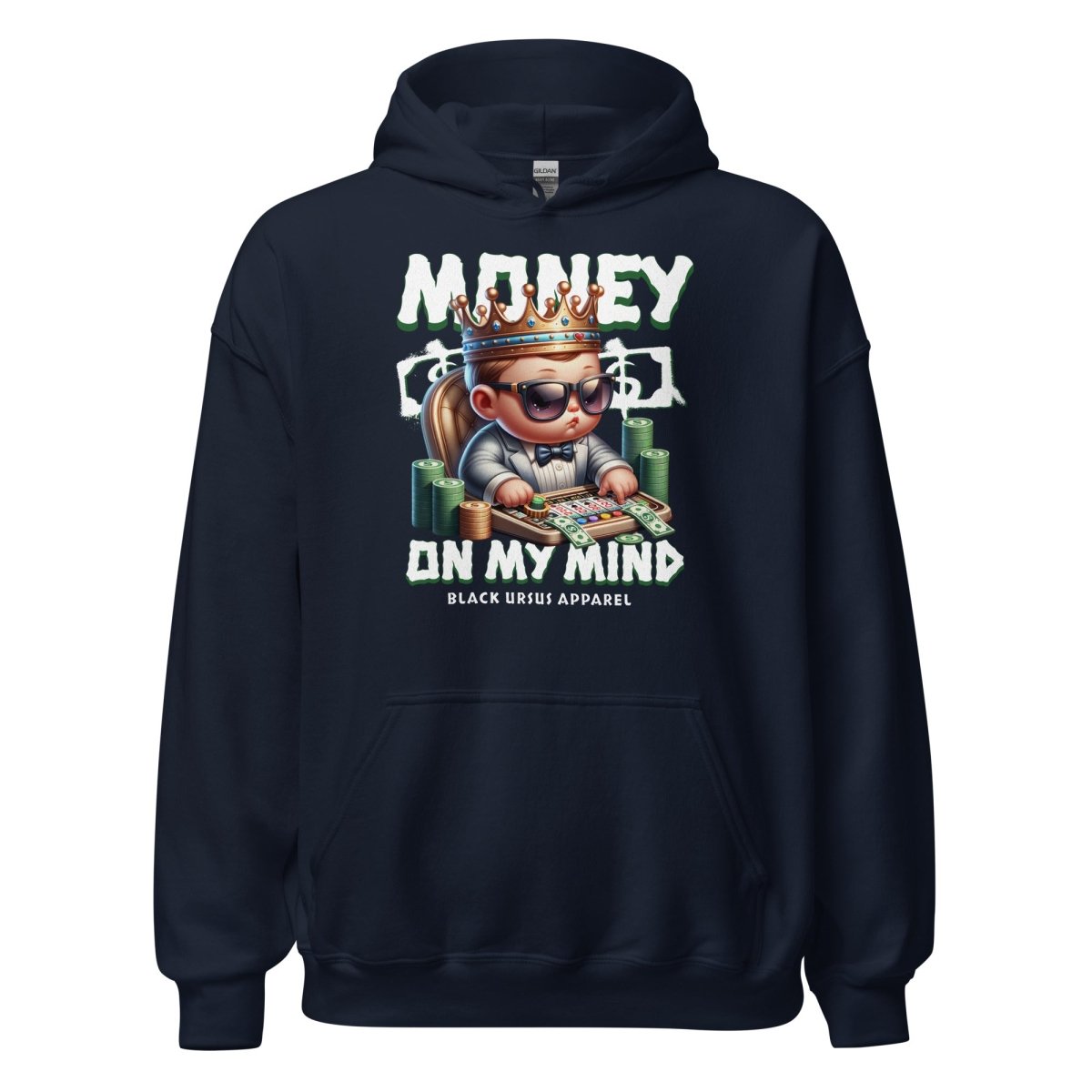Unisex Hoodie "Money Baby" - Black Ursus | Urban Streetwear