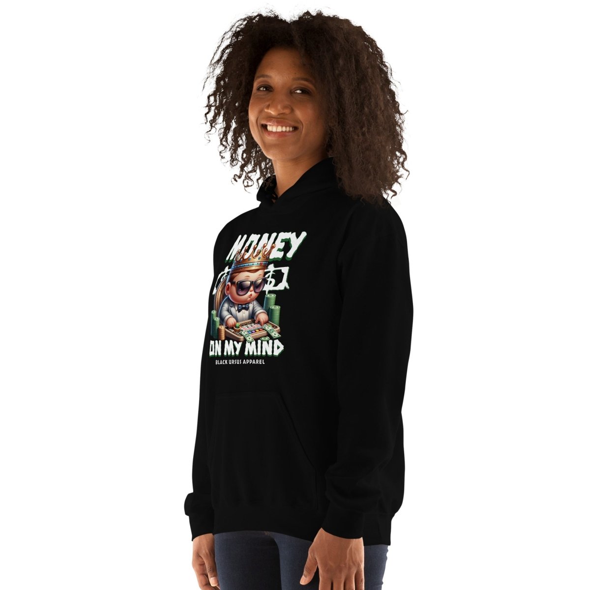 Unisex Hoodie "Money Baby" - Black Ursus | Urban Streetwear