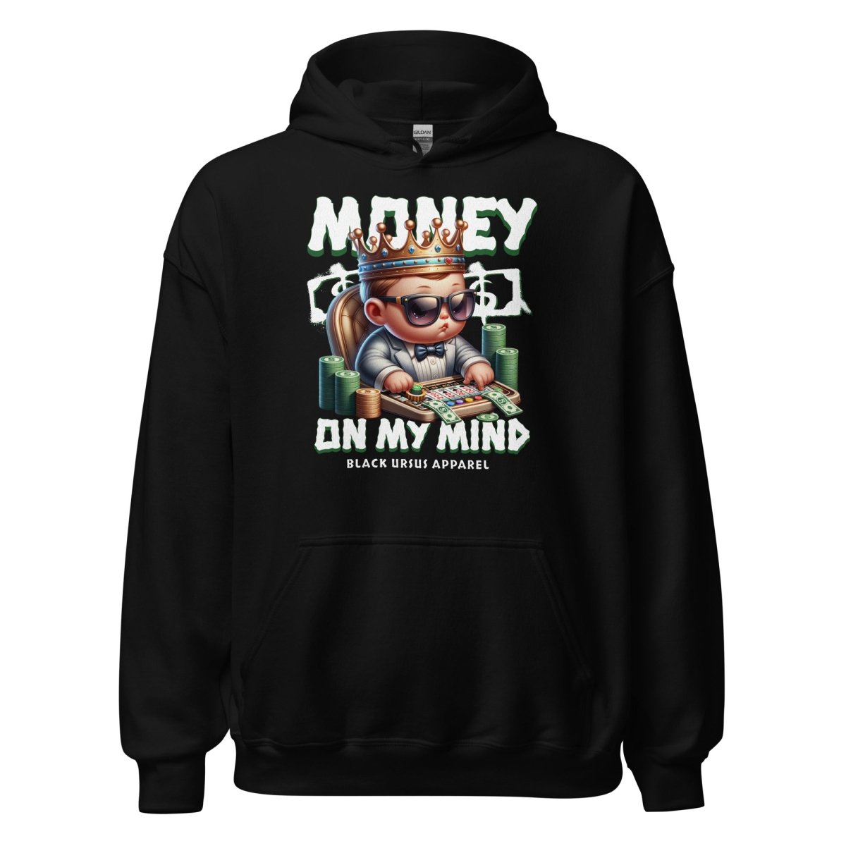 Unisex Hoodie "Money Baby" - Black Ursus | Urban Streetwear