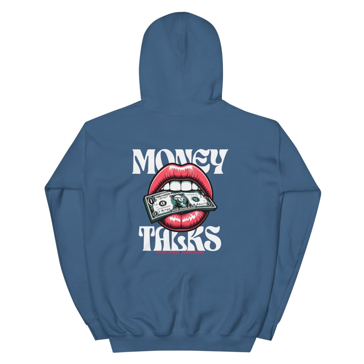 Unisex Hoodie "Money Talks" mit hochwertigem Logo - Stick in Farbe Gold - Streetwear - size_range | Black Ursus